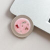 HW-004主图 (6) Silver Diamond‑Pattern Magnetic Phone Ring Holder-HW002