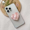 HW002主图 (4) Heart Shaped Shell Texture Foldable Phone Holder-HW001