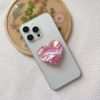 HW002主图 (5) Heart Shaped Shell Texture Foldable Phone Holder-HW001