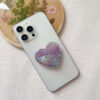 HW002主图 (9) Heart Shaped Shell Texture Foldable Phone Holder-HW001