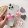 HW002详情 (4) Heart Shaped Shell Texture Foldable Phone Holder-HW001