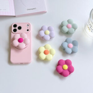 Cute 3D Flower Shape Silicone Airbag Expandable Phone Holder-HW009