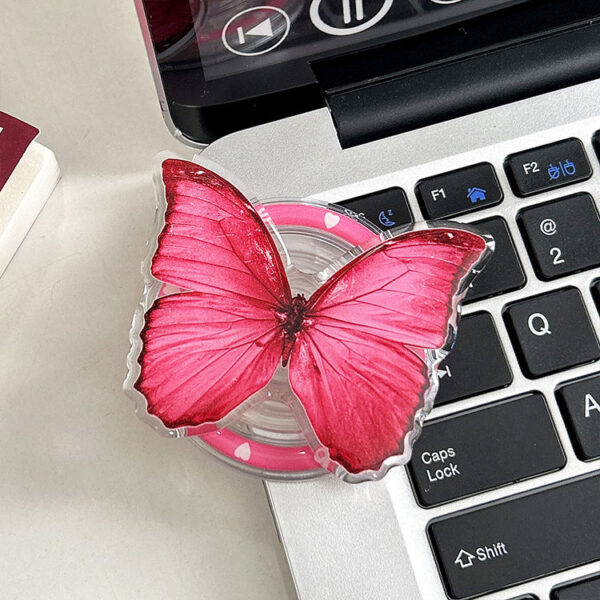 Macaron Butterfly Magnetic Extendable Stand Phone Holder-HW005