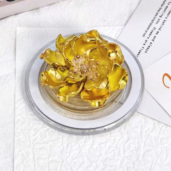 Handmade 3D Resin Flower Rhinestone Expandable Phone Holder-LW001