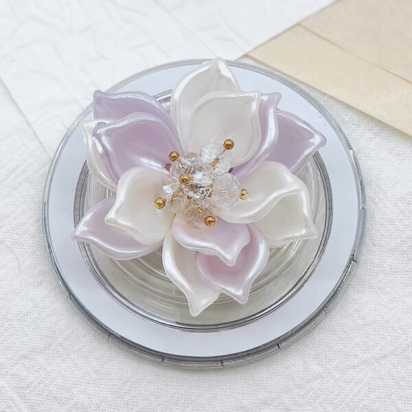 Handmade 3D Resin Flower Rhinestone Expandable Phone Holder-LW001
