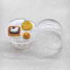 Blank Large Transparent Dome Adhesive Phone Holder for DIY Mini Bread Crafts-Y001