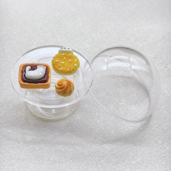 Blank Large Transparent Dome Adhesive Phone Holder for DIY Mini Bread Crafts-Y001