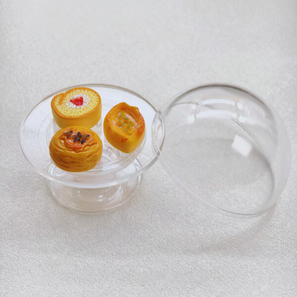 Blank Large Transparent Dome Adhesive Phone Holder for DIY Mini Bread Crafts-Y001
