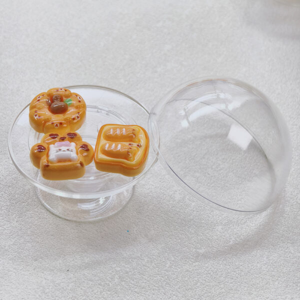 Blank Large Transparent Dome Adhesive Phone Holder for DIY Mini Bread Crafts-Y001