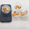 Blank Large Transparent Dome Adhesive Phone Holder for DIY Mini Bread Crafts-Y001